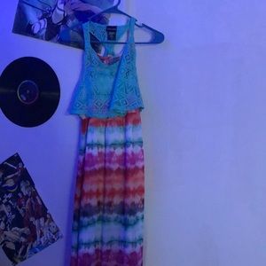 Tie dye dress size 14 girls